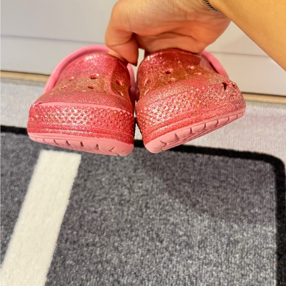 CROCS Glittery Pink Toddler C7 - Picture 5 of 8